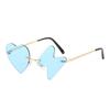 Gafas de sol de moda europeas y americanas con personalidad, estilo rayo, sin montura irregular, para fiestas y bailes, 2024