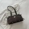 Bolso de hombro para mujer, nuevo diseño de moda transfronterizo otoño/invierno, estilo coreano minimalista, bolsa de mano de gran capacidad, ligero y lujoso