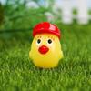Musgo Micro-Paisaje Resina Adornos Pequeños Pollo con Capucha DIY Planta Suculenta Pequeña Decoración Muñeca Adornos Pequeños