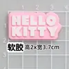 Moño gato pegamento suave accesorios DIY funda para teléfono móvil vaso de agua decorativo pantuflas parche bolsa plana pegatina para refrigerador