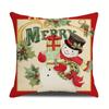 Vendas diretas da fábrica. Nova Série de Desenhos Animados de Natal Caminhão de Natal Árvore de Natal Velho Homem Capa de Almofada de Linho para Árvore de Natal