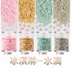 3*4mm gotas de agua cuentas para arte de uñas PET ultrafinas de alto brillo resaltado brillantes DIY gota de pegamento cáñamo usar un lote