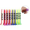 Copa de Vino Rayada de Colores Uñas Palillos de Golf Largos y Cortos Palillo de Bola de Plástico Palillo de Golf de 83 mm