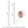 Polvo para frotar uñas varita de silicona transparente polvo de espejo mágico pincel para difuminar polvo aurora herramienta de bolígrafo para uñas reutilizable