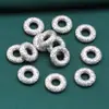 Accesorios de plata de ley 99% plata pura Xiangyun anillo espaciador accesorios retro desgastado 3D plata dura DIY material hecho a mano joyería