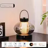 Luminária de Mesa Palácio Vintage para Decoração de Estudo e Quarto, Luminária de Cabeceira com Interruptor de Toque, Recarregável, Luz Noturna Ambiente Portátil