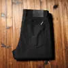 Calça masculina casual de brim reta, grossa, solta, outono e inverno 2023, yasell, alta qualidade, cinco bolsos