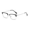 Armazón de Gafas de Media Montura Browline Armazón Pequeño para Hombre 2265 Gafas para Miopía Armazón de Gafas Browline Ultraligero Tr90 Gafas Anti-Luz Azul Sin Graduación