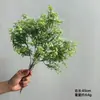 Base de follaje de planta verde artificial, manojos de hierba, hojas de Milán, hojas de boj, plantas acuáticas, accesorios para arreglos florales, hojas para paredes de plantas