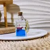 Llavero Creativo Portátil con Colgante Líquido del Mundo Marino, Juguete Delfín de Arena Movediza para Alivio del Estrés, Regalo de Cumpleaños