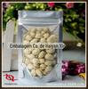 Fábrica de Jiaxing produz saco de embalagem prateado semi-aluminizado visual yin e yang autovedante para sacos de alimentos de grãos e nozes