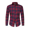 Comercio Exterior al por Mayor 2025 Camisa a Cuadros para Hombre Estilo Hong Kong Ropa Exterior Estilo Coreano de Moda Celebridad de Internet Camisa de Manga Larga Camisa Dropshipping