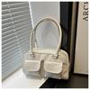 Bolsa de axila para estilista de nuevo estilo Otoño 2024 Bolso de mano para ir al trabajo Diseño de nicho Bolsos de hombro brillantes para estilista con doble bolsillo