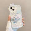 Adecuado para Apple 14 Pulsera de Monstruo Pequeño Onda Funda para Teléfono Móvil Iphone15 Perro Canela 13 Soporte Cubierta Protectora Estilo Nuevo