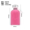 Processamento e Personalização de Frasco de Perfume Flocado 100ml Frasco Pequeno Transparente para Recarga de Perfume Frasco de Vidro Frasco Vazio Tampa de Perfume Flocado