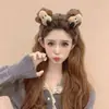 Diadema de Gato de Peluche Linda para Mujer 2025 Nuevo Otoño e Invierno Pinza para el Cabello de Calavera Alta Diadema de Cachorro de Dibujos Animados Dulce Accesorios para el Cabello