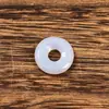 Cuentas Redondas de Piedra Natural Cristalina, Cuentas con Agujero Grande de Hebilla de Paz, Accesorios para Joyería de Ágata Natural, Accesorios para Pulseras y Collares DIY