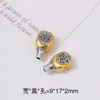 Xizang Prata Duas Cores Três Vias Pulseira Contas Espaçadoras Retrô Duas Cores Liga Inlaid Cabeça de Buda Furo Acessórios de Joia Atacado