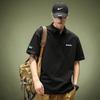 Camisa polo de solapa de estilo japonés de manga corta para hombre, elegante camiseta de algodón de alta calidad que combina con todo, camisa holgada de verano a la moda