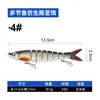 Weihe Sports Modelo B de Peixe Multi-Seções de 8 Seções 13,3cm 18,5g Isca Realista Isca Dura Atacado Transfronteiriço