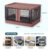 Caja de almacenamiento para camping al aire libre, caja de almacenamiento de plástico plegable transparente para maletero de coche, para uso en casa, camping y coche