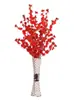 Rama de Flor de Melocotón Sala de Estar Flor de Ciruelo Artificial de Cera Tallo Único Flor de Plástico Adorno de Flor Seca Decoración de Interior Árbol de Pie Rama de Flor de Cerezo