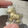 Cavalo de Ouro Pônei Pingente Corrente de Celular Ganhe Dinheiro Rápido Chaveiro Cavalo do Zodíaco Ano Novo Transmissão ao Vivo Dropshipping Pequenos Presentes