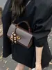 Nuevo Diseño de Nicho Bolso Cuadrado Pequeño Bolso de Hombro Simple de Moda Bolso Cruzado con Candado de Moda Bolso de Mano para Mujer
