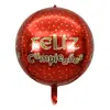Nuevo Globo 4D de 22 Pulgadas Tridimensional de Cumpleaños Papel de Aluminio Película de Aluminio Artículos de Decoración para Fiesta de Cumpleaños Boda Venta al por Mayor Transfronteriza