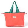 Bolsa de Compras para Supermercado Portátil de Bolsillo Mediana con Cordón Bolsa de Almacenamiento Bolso de Mano Color Sólido de Moda