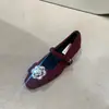 Zapatos de Lana Grises Estilo Noche Francés para Mujer, Zapatos Mary Jane de Piel con Tacón Grueso para Mujer, Ropa de Abrigo de Invierno, Zapatos para Ir al Trabajo