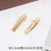 Clipe de Bico de Pato Quadrado Dourado Base para Clipe DIY Vários Tamanhos Grampo de Cabelo Grampo de Cabelo Clipe Lateral Clipe de Bico de Pato Materiais para Acessórios de Cabelo