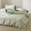 Color Sólido 100 Hilos de Algodón de Fibra Larga de Xinjiang Juego de Cuatro Piezas Todo Algodón Algodón Puro Satén Tacto Suave Sedoso Modelo Ligero de Lujo para Todas las Estaciones