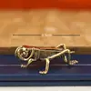 Artesanato Criativo de Grilo de Latão Transfronteiriço Paisagem de Aquário Inseto Wen Brinquedo Pet de Chá Mini Ornamentos de Mesa Decoração
