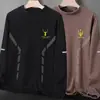Camiseta base térmica de doble cara para hombre para otoño e invierno con cuello alto tipo tortuga, camiseta de manga larga con forro polar, camiseta interior de cuello medio
