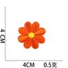 Pegatinas de tela bordadas transfronterizas con diseño de mariposas y bordado mixto, parche de margaritas para planchar con dibujos de girasoles y microsellos.