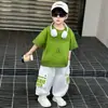 Ropa Elegante de Verano para Niños Conjunto de Manga Corta a la Moda 2026 Nuevo Niños Pequeños Guapos Modernos Ropa Delgada de Verano Moderna