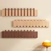 Perchero de Pared con Forma de Tecla de Piano para Entrada, Gancho de Madera Maciza para Dormitorio o Vestíbulo (Requiere Taladro), Perchero para Abrigos y Sombreros para Detrás de la Puerta