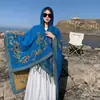 Chal bohemio, capa exótica para mujer, adecuada para viajes a Xinjiang, excursiones por la pradera y sesiones de fotos, capa exterior de estilo étnico