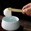Pinças de Chá de Madeira Ébano Bambu Acessórios para Conjunto de Chá Agulha de Chá Prendedor de Folhas de Chá Pinça de Chá Ferramentas para Preparo de Chá