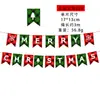 Decoraciones Navideñas Banderas Navideñas Banderas Colgantes Banners Festivos Decoraciones para Fiestas Guirnalda Navideña de Papel de Dibujos Animados Banderines