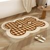 Alfombrilla de baño, Alfombrilla absorbente de tierra de diatomeas para baño, Felpudo antideslizante para entrada, Alfombra para recibidor del hogar, Antideslizante y resistente a la suciedad