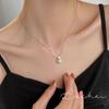 Collar Individual de Perla Shijia de Plata Esterlina S925 para Mujer Estilo Ins Francés Nueva Moda Cadena Clavicular Lujo Accesible Sentido Nicho