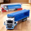 Brinquedos Infantis Puxar para Trás Liga Container Transporte Caminhão Grande Caminhão Container Caminhão Expresso Tanque de Óleo Trailer Modelo Brinquedo