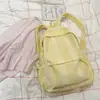 Mochila Escolar para Campus Feminina, Estilo Coreano, Mochila Simples Xadrez para Alunos do Ensino Fundamental II e Médio, Viagem Casual