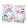 LB042 Amazon ebay tema sirena océano envoltura de regalo dulce regalo fiesta bolsa de papel Papel Kraft