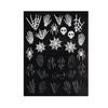 Pegatinas de uñas con diseño de calavera, araña, hueso y calabaza para Halloween, venta al por mayor
