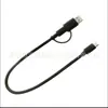 Cable dos en uno de función completa macho USB 3.0 + Tipo C, macho USB 3.0 + USB-C uno a dos 3A -- Cable de proyección de pantalla 4K