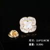 Série de Novos Produtos Agulha de Broche Estilo Coreano Moda Elegante Versátil Zircônia Pequena Flor de Gola Borboleta Formato Broche Acessórios