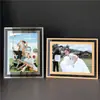 Porta-retrato de 6 polegadas moldura vazia cristal porta-retrato A4 display de mesa Perler beads Bai Xi Tu Porta-retrato de 7 polegadas ponto turístico sala de chá decoração moldura de aniversário de casamento